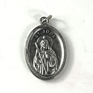 Patron Saint Anna Italian Medal Pendant Charm Catholic Religious Sacred Vintage